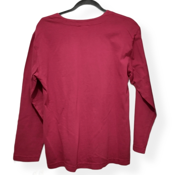 Vintage 90's Pink Kitty Cat Stylized Graphic Long Sleeve Top Size Small W/Tags - Picture 2 of 5